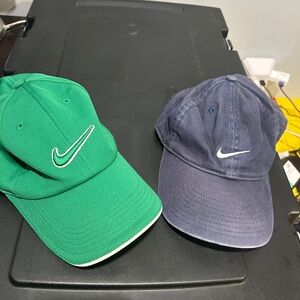 Nike Classic Green and Navy Caps